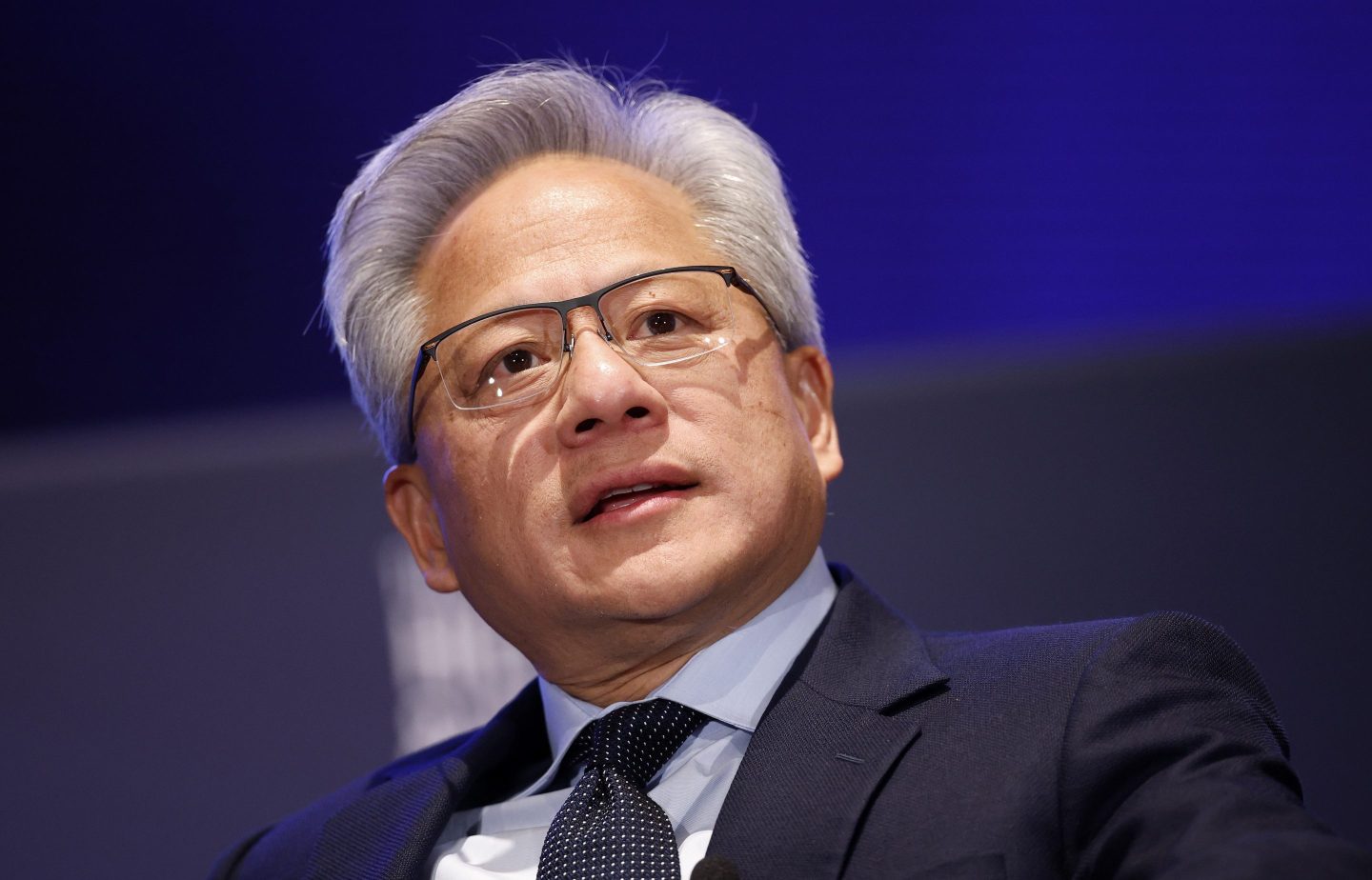 WASHINGTON, DC - APRIL 30:  President and CEO of Nvidia Jensen Huang speaks on AI at the return of American manufacturing at the Hill and Valley Forum at the U.S. Capitol on April 30, 2025 in Washington, DC. The Hill and Valley Forum brings together lawmakers, tech CEOs, and venture capitalists to discuss technology and national security. (Photo by Kevin Dietsch/Getty Images)